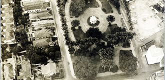 Vista aérea de Praça Carlos Gomes