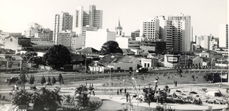 Vista aérea do Viaduto Miguel Vicente Cury