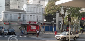 Rua Barão de Jaguara, cruzamento com a Rua General Osório, Largo do Rosário