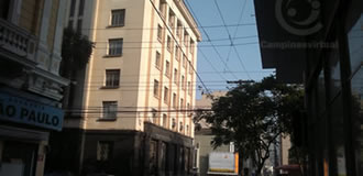 RRua Regente Feijó, ao fundo o Palácio da Justiça, inaugurado em 1942