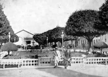 Praça Bento Quirino em 1925 em Campinas