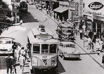 Rua Treze de Maio, foto da década de 1950