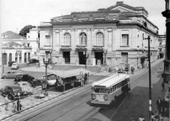 Teatro Municipal Carlos Gomes de Campinas década de 1950