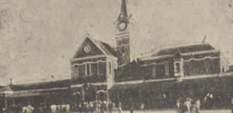 Estação da Cia Paulista de Estradas de Ferro em 1890