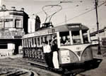 Bonde em Campinas - 1960 Av. Andrade Neves em frente a Estação da Fepasa