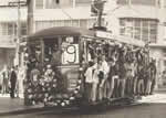 Bonde em sua última viagem em Campinas no ano de 1968, Rua General Osório