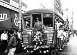 Bonde em sua última viagem em Campinas no ano de 1968, Rua General Osório