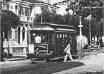 Bonde elétrico modelo Brill na rua de  Campinas em 1920