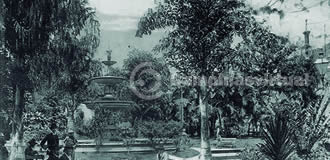 Jardim do Largo do Rosário por volta de 1900