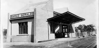 Estação de Barão Geraldo da EFF (Estrada de Ferro Funilense), em 1919.
